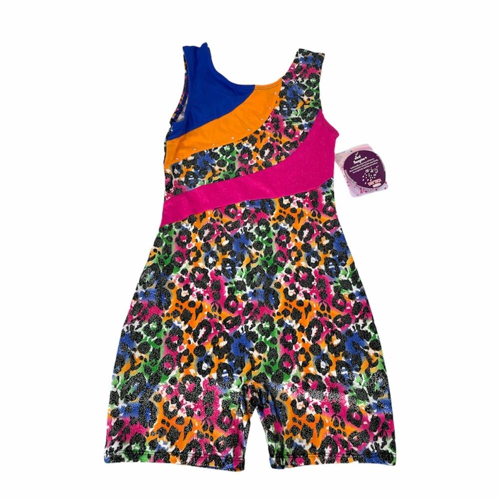 Just Imagine Animal Print Leotard Multi Color Size Large (12/14)